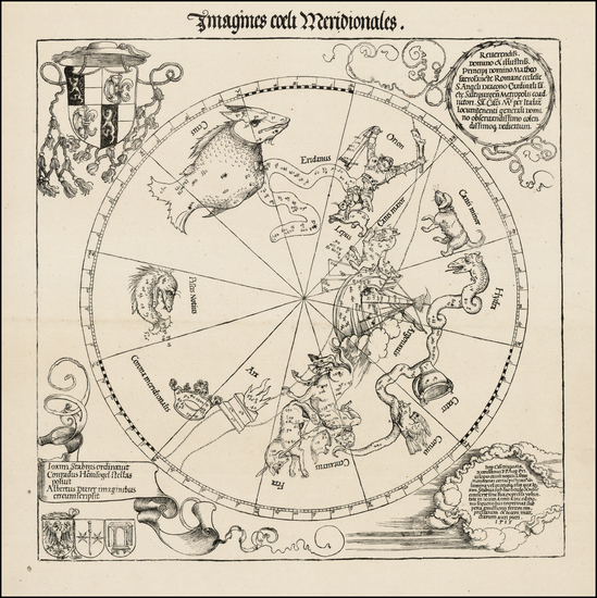 10-Celestial Maps Map By Albrecht  Durer