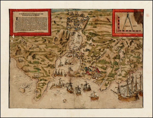 75-North Africa Map By Anonymous / Agostino Musi