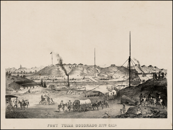 12-Southwest, Arizona and California Map By George Holbrook Baker 