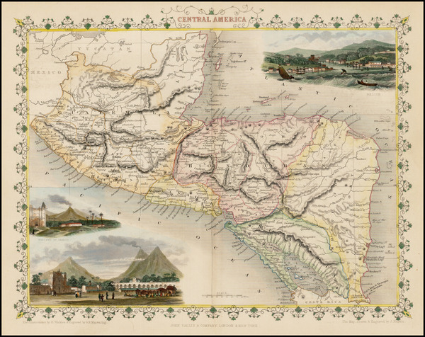 67-Central America Map By John Tallis