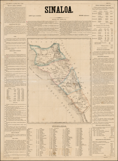 24-Mexico Map By Antonio Garcia y Cubas