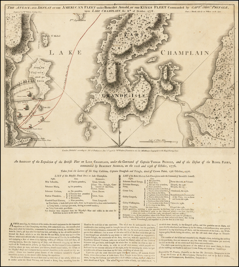 61-New England and Vermont Map By William Faden