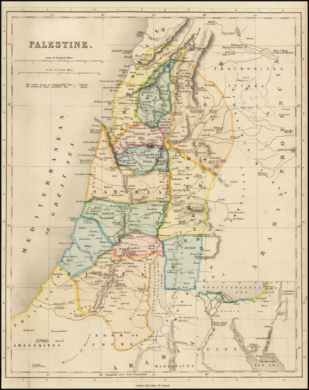 87-Holy Land Map By John Betts