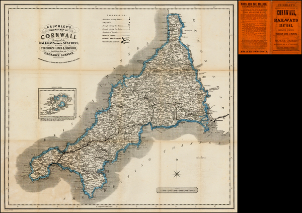 94-British Isles and British Counties Map By G.F. Cruchley