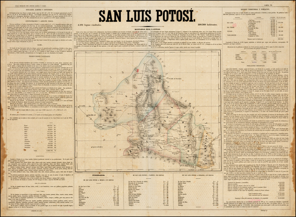 86-Mexico Map By Antonio Garcia y Cubas