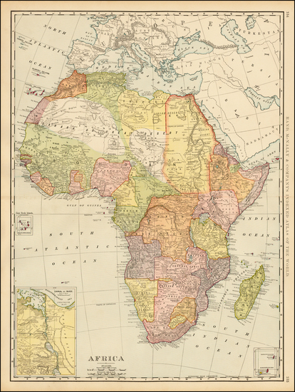 59-Africa and Africa Map By William Rand  &  Andrew McNally