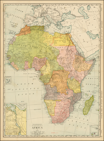 67-Africa and Africa Map By William Rand  &  Andrew McNally