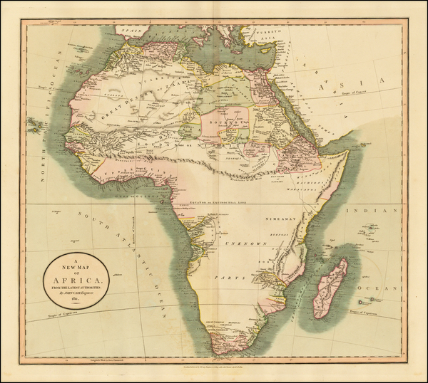 11-Africa and Africa Map By John Cary