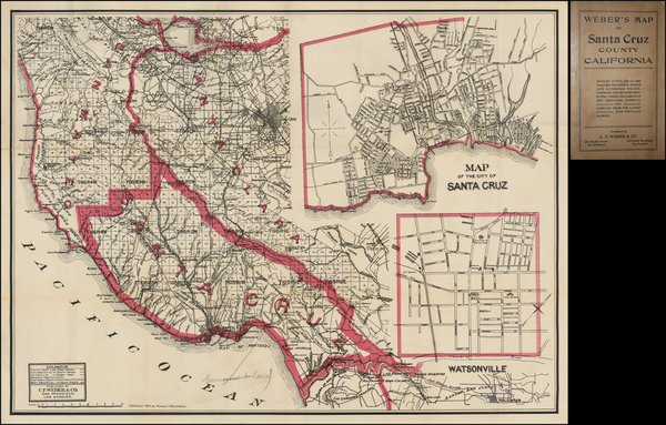 30-California Map By Punnett Brothers / C.F. Weber Co.