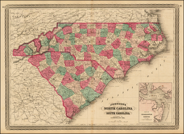 73-Southeast Map By Alvin Jewett Johnson