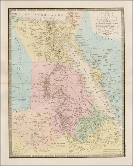 3-Middle East and North Africa Map By J. Andriveau-Goujon