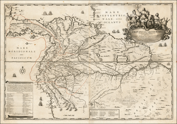 38-South America Map By Giovanni Petroschi / Carolo Brentano