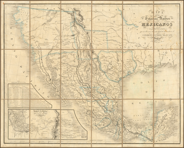 3-Texas, Plains, Southwest, Rocky Mountains, Mexico and California Map By Rosa