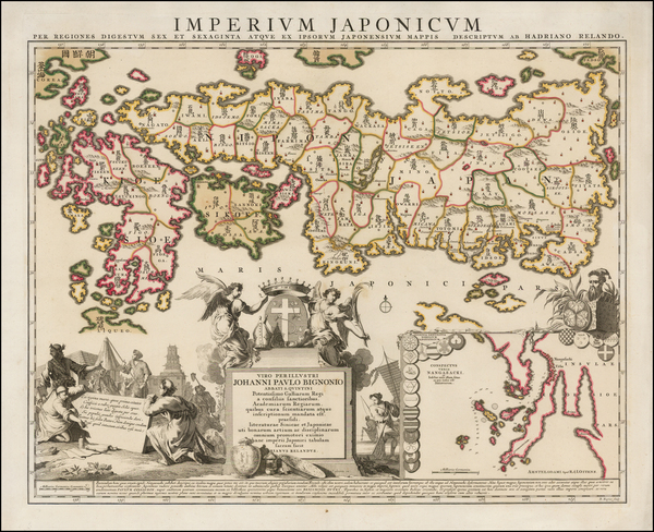 71-Japan Map By Reiner & Joshua Ottens / Adrien Reland