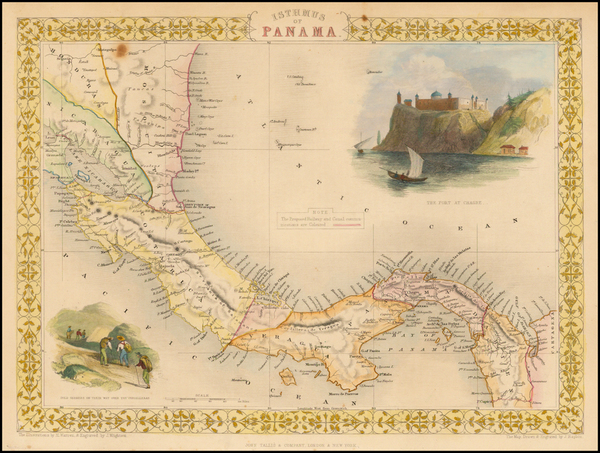 66-Central America Map By John Tallis