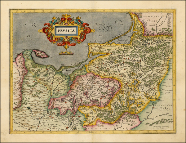 72-Poland, Baltic Countries and Germany Map By  Gerard Mercator