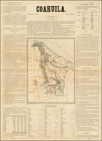 10-Mexico Map By Antonio Garcia y Cubas