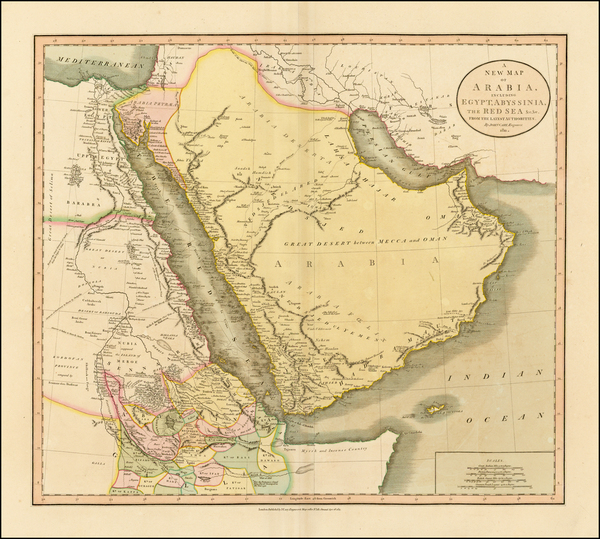 75-Middle East, North Africa and East Africa Map By John Cary