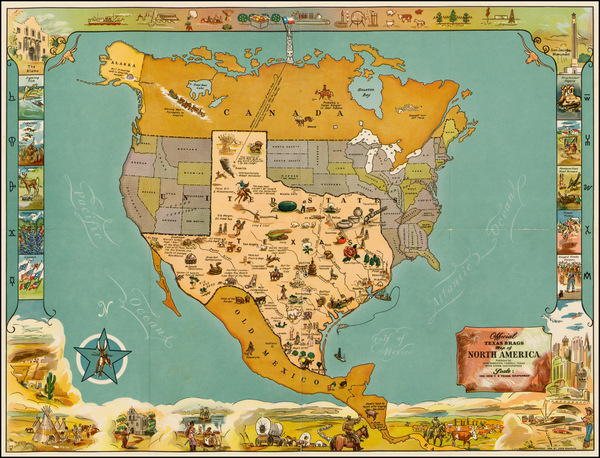 90-Texas Map By Mark Storm