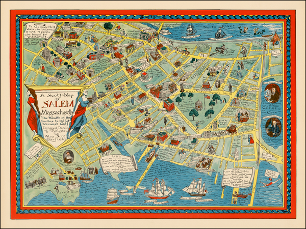 4-New England Map By Alva Scott Garfield