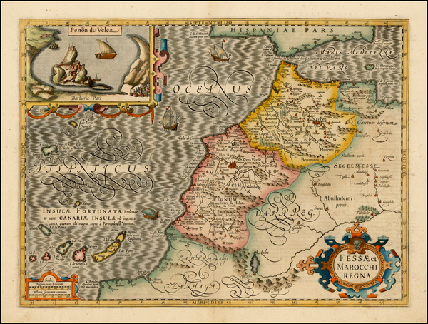 49-North Africa and West Africa Map By Jodocus Hondius