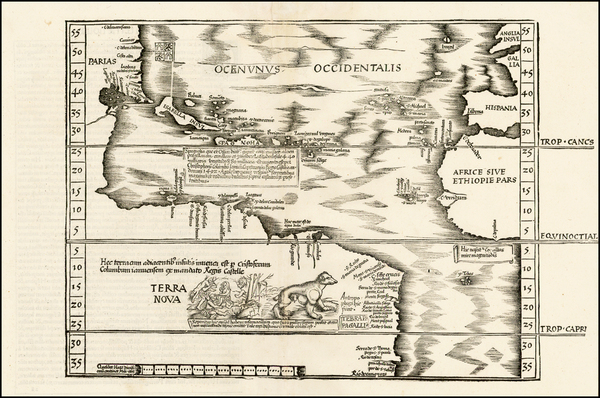 95-Atlantic Ocean, North America, South America and America Map By Lorenz Fries
