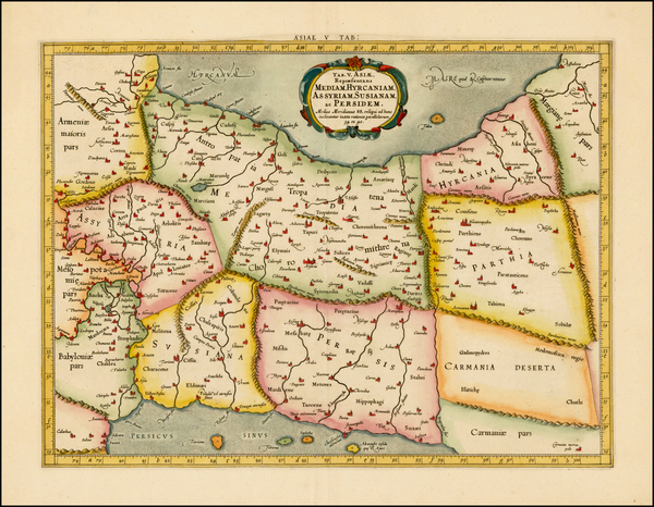 48-Central Asia & Caucasus and Middle East Map By  Gerard Mercator