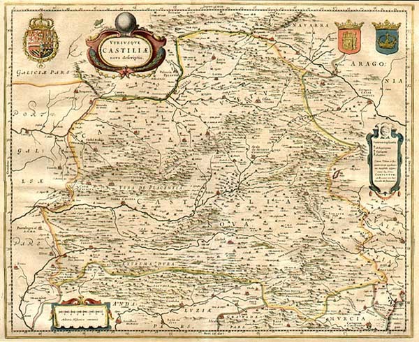 13-Europe and Spain Map By Willem Janszoon Blaeu