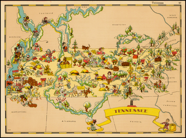 78-Southeast Map By Ruth Taylor White