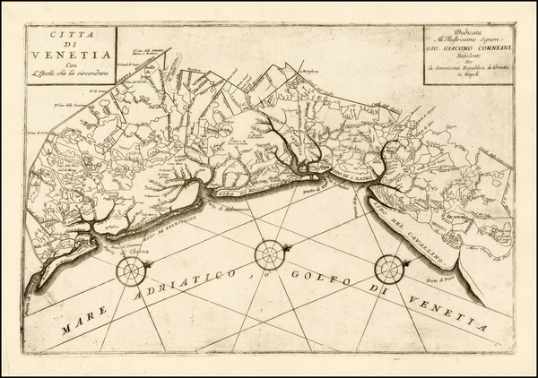 62-Italy and Northern Italy Map By Vincenzo Maria Coronelli