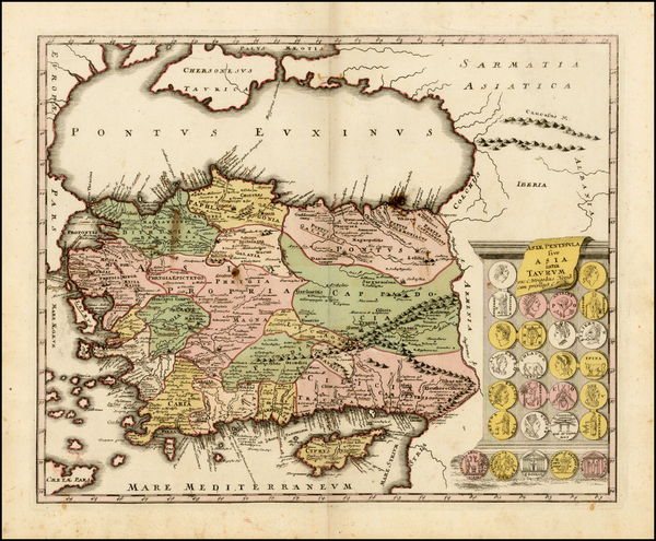 87-Turkey, Other Islands and Turkey & Asia Minor Map By Christopher Weigel