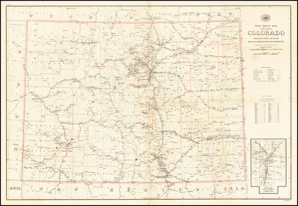 62-Southwest and Rocky Mountains Map By United States GPO