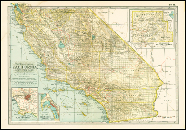 4-California Map By The Century Company