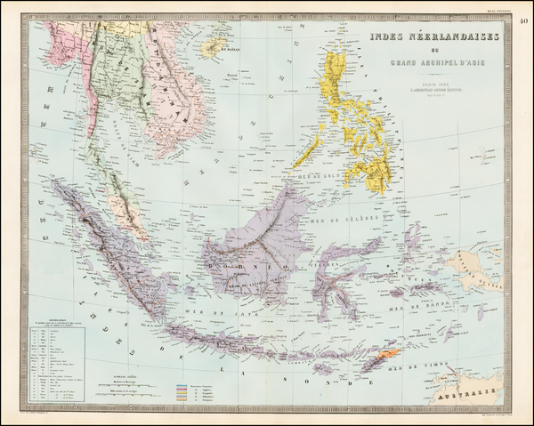 94-Southeast Asia and Philippines Map By J. Andriveau-Goujon