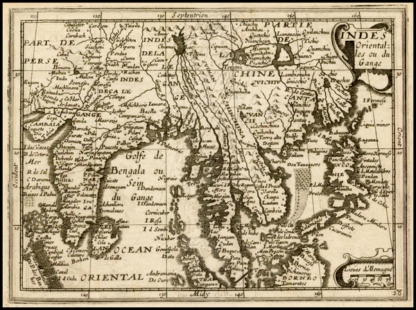 43-India, Southeast Asia and Philippines Map By Jean Boisseau