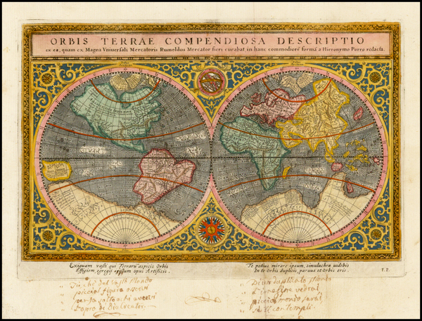 11-World and World Map By Giovanni Antonio Magini