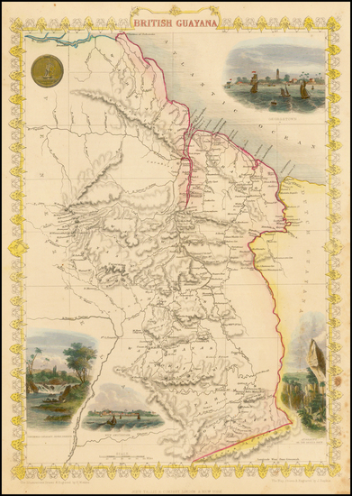 45-South America Map By John Tallis