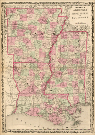 1-South Map By Benjamin P Ward  &  Alvin Jewett Johnson