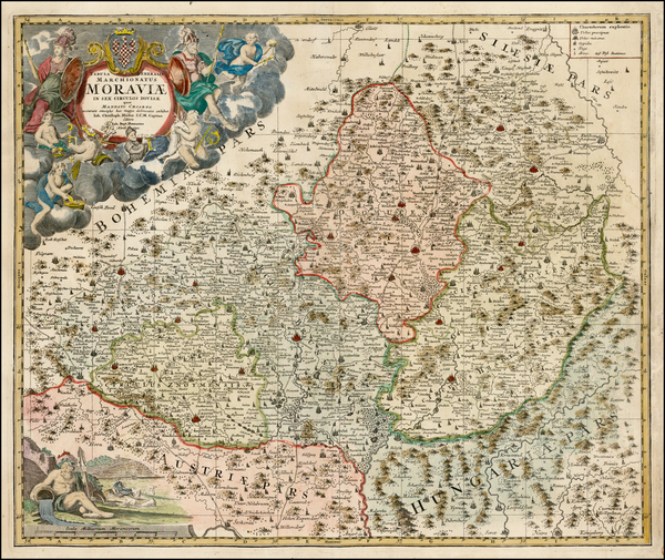 90-Czech Republic & Slovakia Map By Johann Baptist Homann