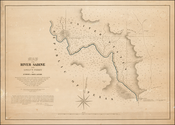 56-Texas Map By United States Bureau of Topographical Engineers