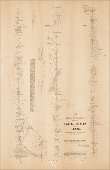 2-Texas Map By United States Bureau of Topographical Engineers