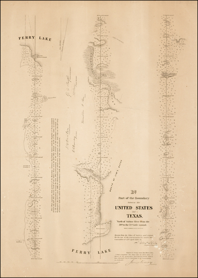 40-Texas Map By United States Bureau of Topographical Engineers