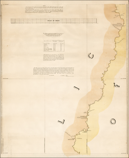 50-Texas Map By United States Bureau of Topographical Engineers