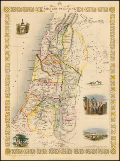 9-Holy Land Map By John Tallis