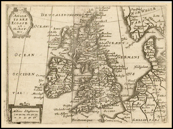 91-British Isles Map By Jean Picart