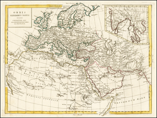 72-World, World, Africa and North Africa Map By Antonio Zatta