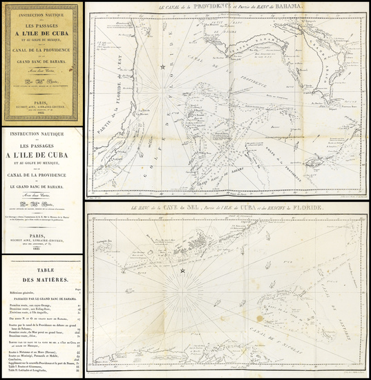 78-Florida, Cuba and Bahamas Map By William Steetz