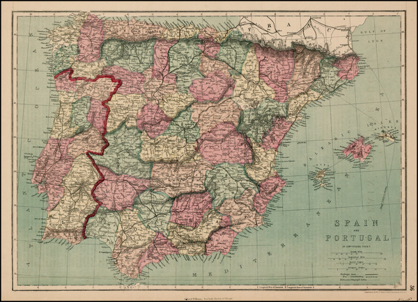 55-Spain and Portugal Map By J. David Williams