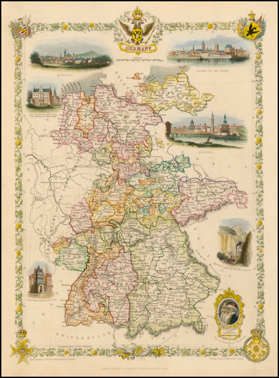 59-Germany Map By John Tallis