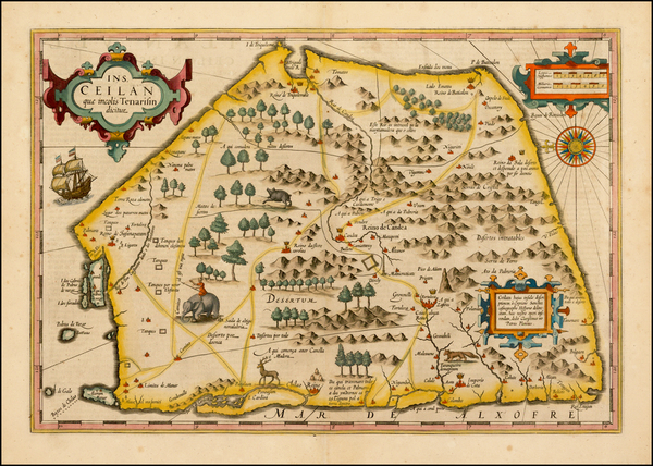 49-India and Other Islands Map By Jodocus Hondius